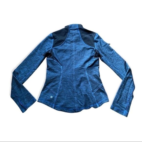 Lululemon Forme Jacket Slub Denim Limitless Blue 8 - Picture 7 of 15